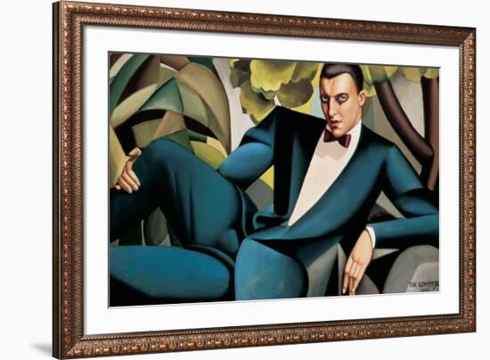 Portrait du Marquis d'Afflitto-Tamara de Lempicka-Framed Premium Giclee Print