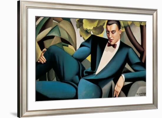 Portrait du Marquis d'Afflitto-Tamara de Lempicka-Framed Premium Giclee Print