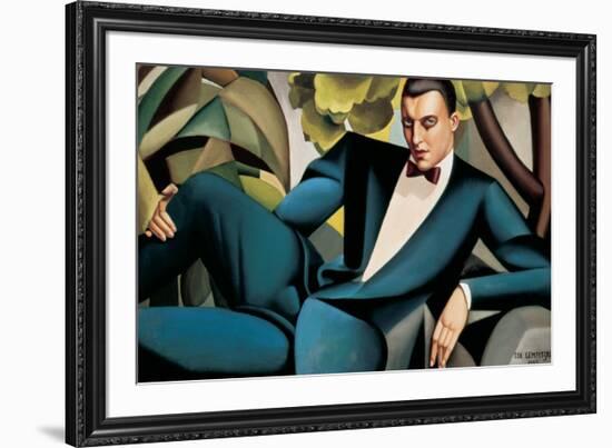 Portrait du Marquis d'Afflitto-Tamara de Lempicka-Framed Premium Giclee Print