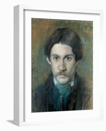 Portrait du peintre espagnol Pablo Picasso (painting)-Ricardo Canals y Llambi-Framed Giclee Print