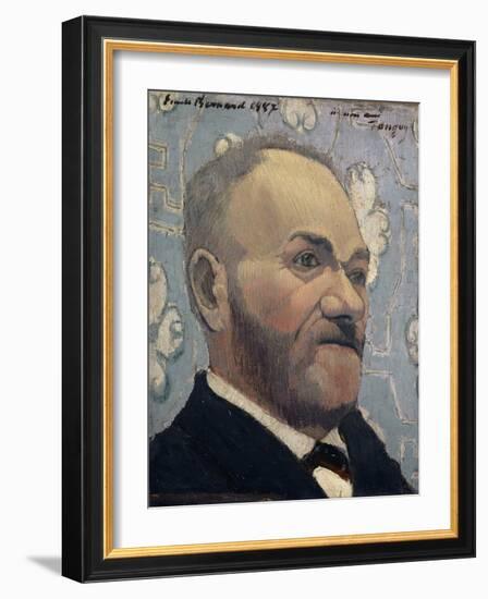 Portrait Du Père Tanguy, 1887 (Oil on Canvas)-Emile Bernard-Framed Giclee Print