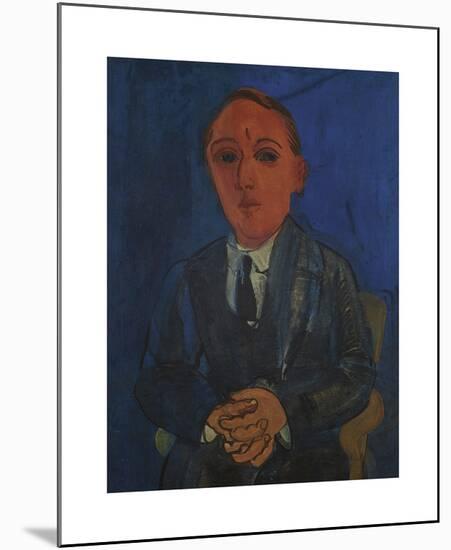 Portrait Du Poète François Berthault-Raoul Dufy-Mounted Premium Giclee Print