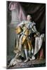 Portrait Du Roi George III (1738-1820) Roi D'angleterre En Tenue De Couronnement  Peinture D'allan-Allan Ramsay-Mounted Giclee Print