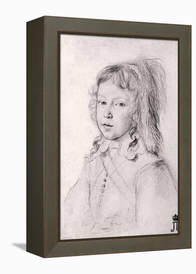 Portrait Du Roi Louis XIV (1638-1715) Enfant (Portrait of the King Louis XIV (1638-1715) as a Child-Claude Mellan-Framed Premier Image Canvas