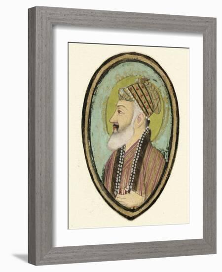 Portrait du sultan Murad Bakhsh, fils cadet de Shah Jahan-null-Framed Giclee Print