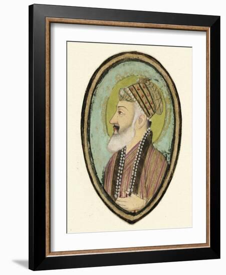Portrait du sultan Murad Bakhsh, fils cadet de Shah Jahan-null-Framed Giclee Print