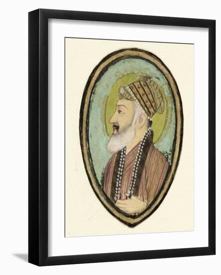 Portrait du sultan Murad Bakhsh, fils cadet de Shah Jahan-null-Framed Giclee Print