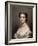 Portrait en buste de l'Impératrice Eugénie.-Franz Xaver Winterhalter-Framed Premium Giclee Print