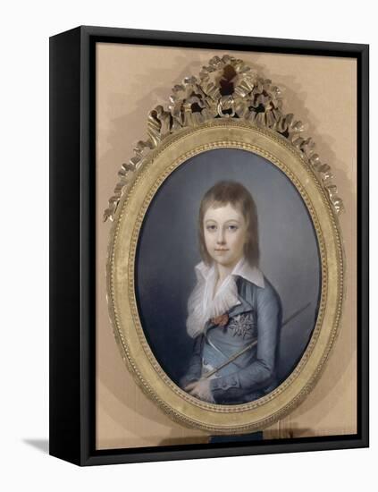 Portrait en buste de Louis XVII (1785-1795), représenté Dauphin-Alexandre Kucharski-Framed Premier Image Canvas