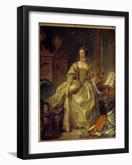 Portrait En Pied De Jeanne Antoinette Poisson, Marquise De Pompadour (Dit Madame De Pompadour, 1722-Francois Boucher-Framed Giclee Print