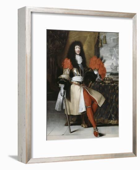 Portrait en pied de Louis XIV (1638-1715), roi de France et de Navarre-Claude Lefebvre-Framed Giclee Print