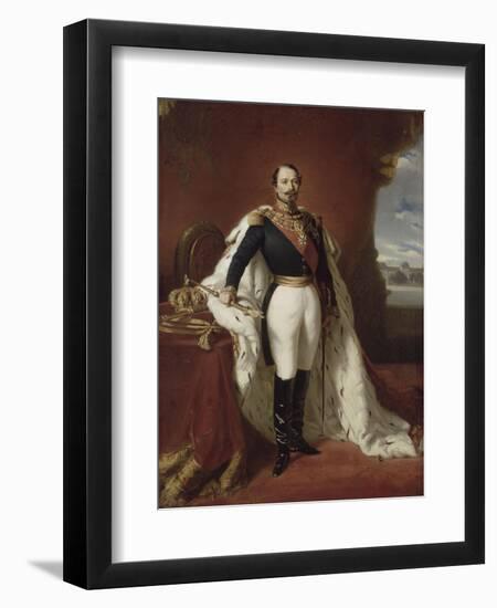 Portrait en pied de Napoléon III-Franz Xaver Winterhalter-Framed Giclee Print