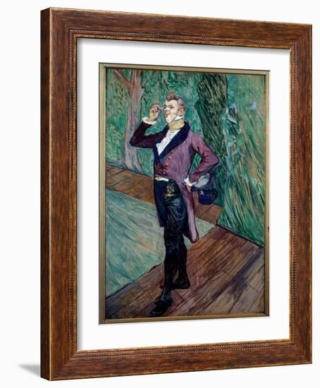 Portrait En Pied of Henry Samary (1865-1902) from the Comedie Francaise, 1889 (Oil on Canvas)-Henri de Toulouse-Lautrec-Framed Giclee Print