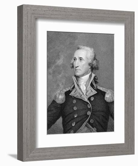 Portrait Engraving of George Washington after Painting-John Trumbull-Framed Giclee Print