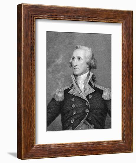 Portrait Engraving of George Washington after Painting-John Trumbull-Framed Giclee Print