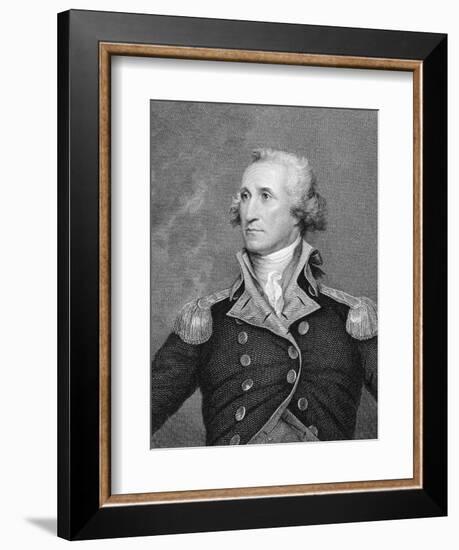 Portrait Engraving of George Washington after Painting-John Trumbull-Framed Giclee Print