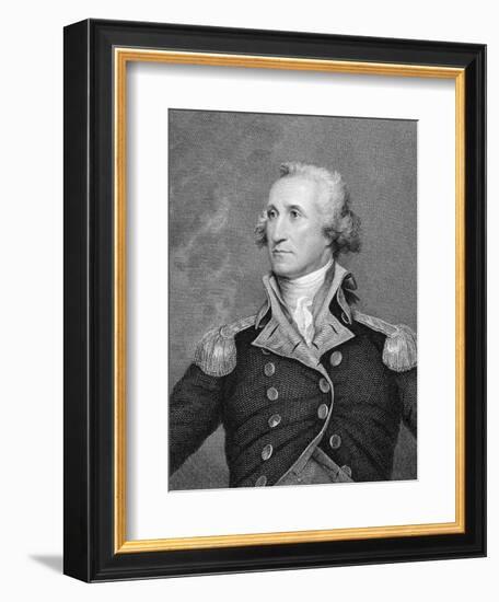 Portrait Engraving of George Washington after Painting-John Trumbull-Framed Giclee Print