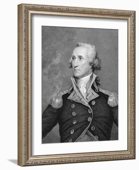 Portrait Engraving of George Washington after Painting-John Trumbull-Framed Giclee Print