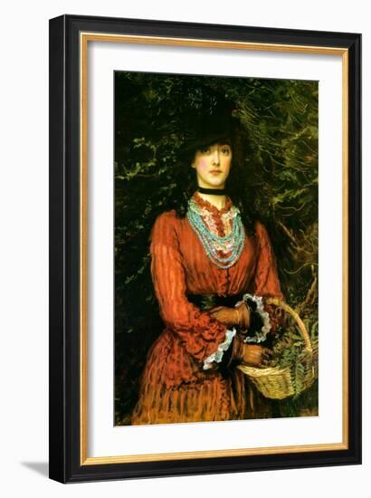 Portrait Evelyn Tennant-John Everett Millais-Framed Art Print