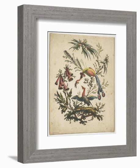 Portrait from Galerie Fashionable, C. 1830-Achille Deveria-Framed Giclee Print