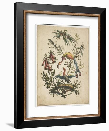 Portrait from Galerie Fashionable, C. 1830-Achille Deveria-Framed Giclee Print