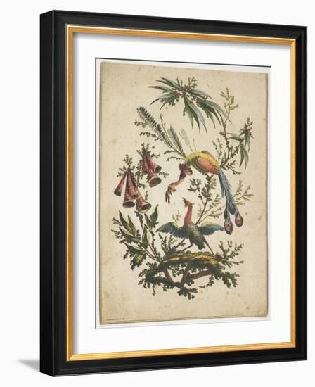 Portrait from Galerie Fashionable, C. 1830-Achille Deveria-Framed Giclee Print