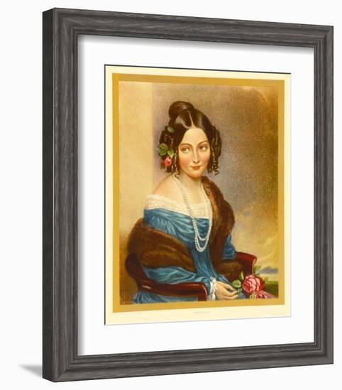 Portrait: Girl in Blue-null-Framed Collectable Print