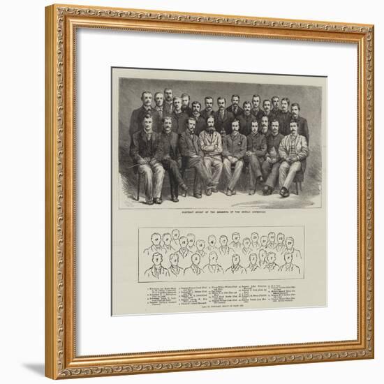 Portrait Group of the Members of the Greely Expedition-null-Framed Giclee Print