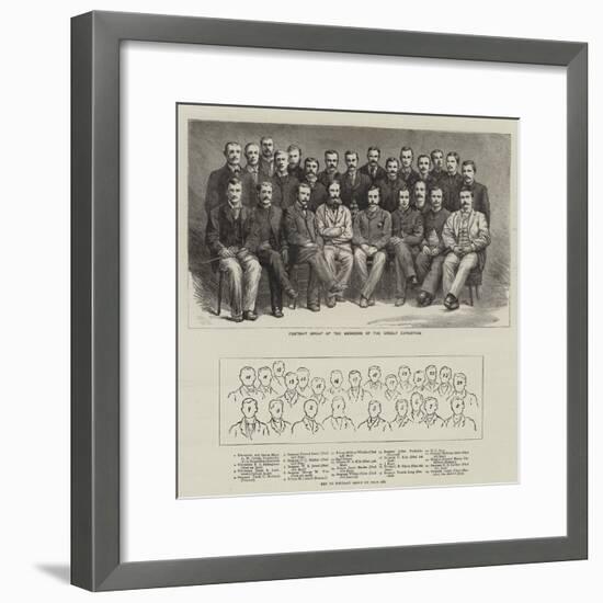 Portrait Group of the Members of the Greely Expedition-null-Framed Giclee Print