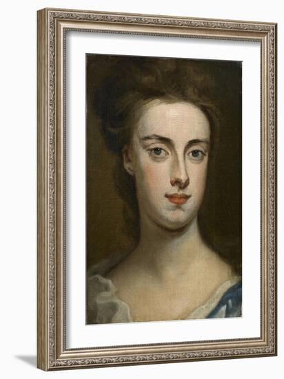 Portrait Head of a Lady-Godfrey Kneller-Framed Giclee Print