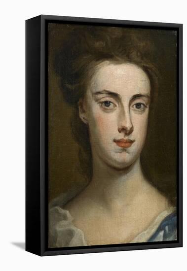 Portrait Head of a Lady-Godfrey Kneller-Framed Premier Image Canvas