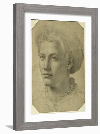 Portrait Head of a Youth Wearing a Cap, C.1530-40-null-Framed Giclee Print