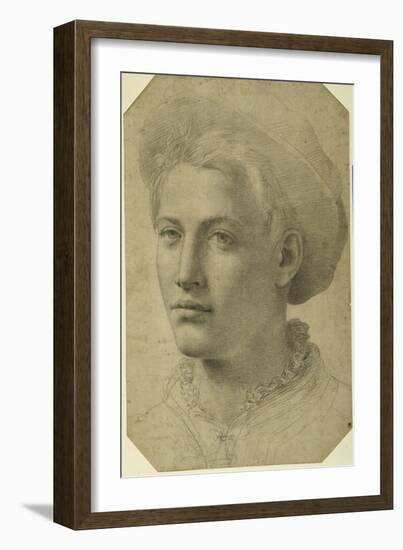 Portrait Head of a Youth Wearing a Cap, C.1530-40-null-Framed Giclee Print