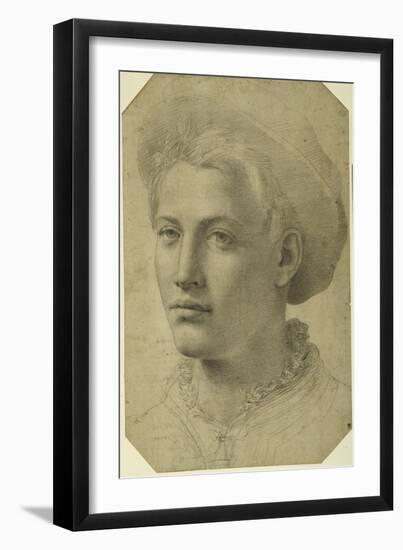 Portrait Head of a Youth Wearing a Cap, C.1530-40-null-Framed Giclee Print