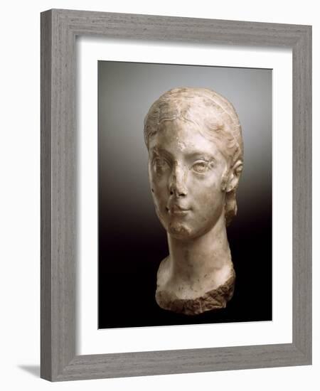 Portrait Head of Plautilla, AD 203-05 (Marble)-Roman-Framed Giclee Print