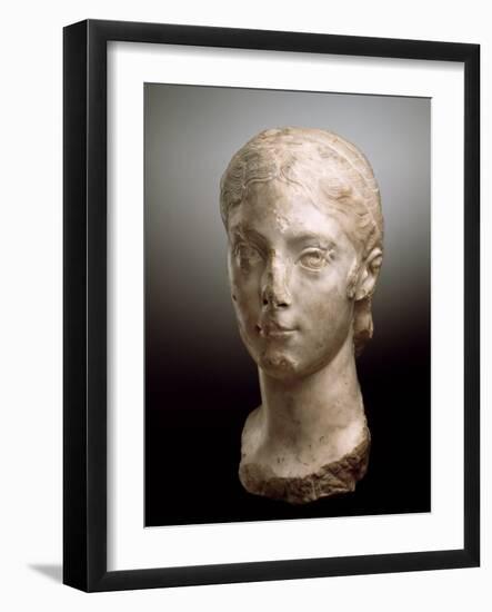 Portrait Head of Plautilla, AD 203-05 (Marble)-Roman-Framed Giclee Print