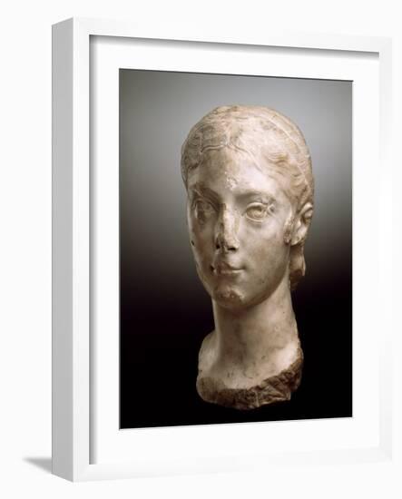 Portrait Head of Plautilla, AD 203-05 (Marble)-Roman-Framed Giclee Print