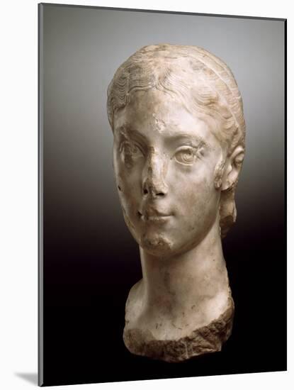 Portrait Head of Plautilla, AD 203-05 (Marble)-Roman-Mounted Giclee Print