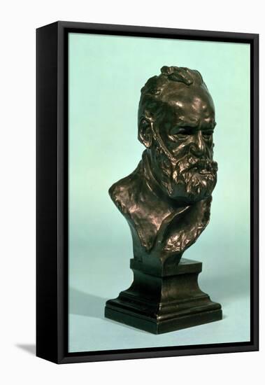 Portrait Head of Victor Hugo-Auguste Rodin-Framed Premier Image Canvas