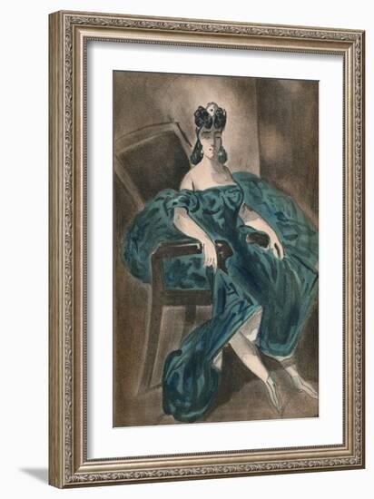 'Portrait II', 1865, (1939)-Constantin Guys-Framed Giclee Print