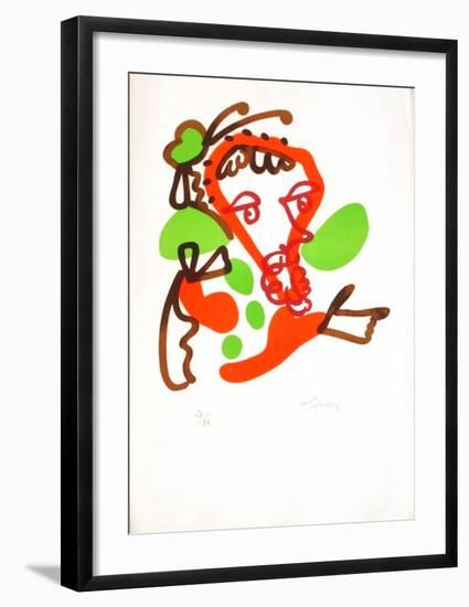 Portrait imaginaire-Charles Lapicque-Framed Limited Edition
