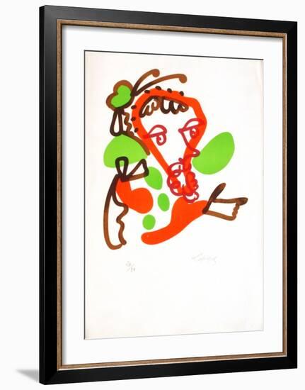 Portrait imaginaire-Charles Lapicque-Framed Limited Edition