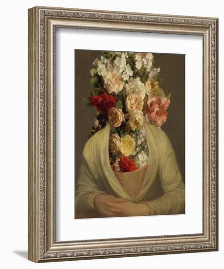 Portrait in Bloom I-Annie Warren-Framed Premium Giclee Print