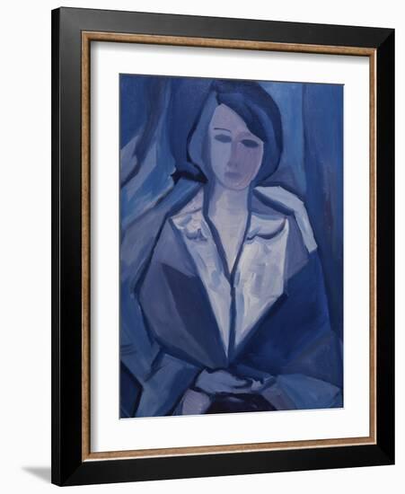 Portrait in Blue-Diana Ong-Framed Giclee Print