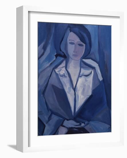 Portrait in Blue-Diana Ong-Framed Giclee Print