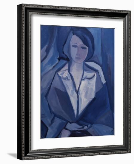 Portrait in Blue-Diana Ong-Framed Giclee Print