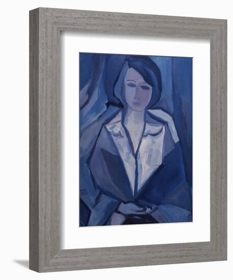 Portrait in Blue-Diana Ong-Framed Giclee Print