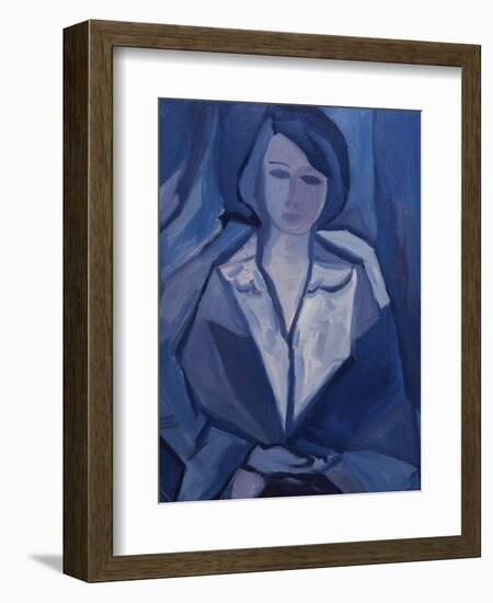 Portrait in Blue-Diana Ong-Framed Giclee Print