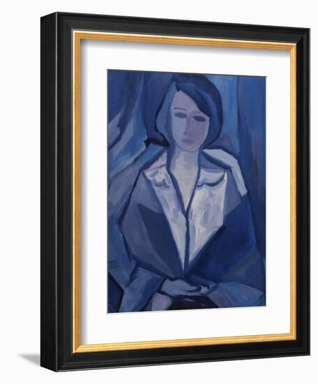 Portrait in Blue-Diana Ong-Framed Giclee Print