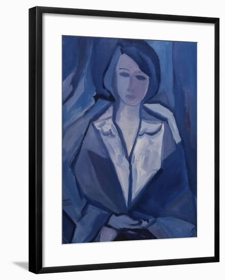 Portrait in Blue-Diana Ong-Framed Giclee Print